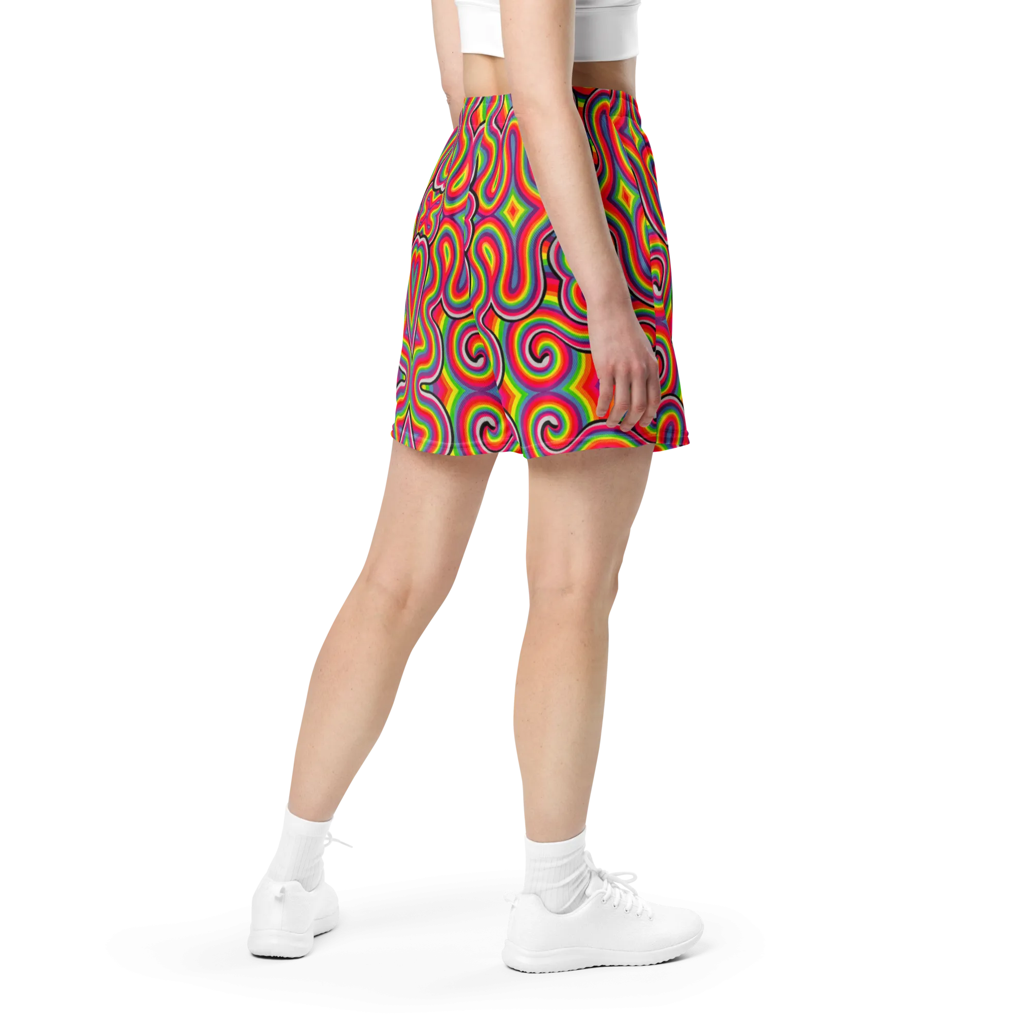 Soft Athletic Shorts (100% Recycled Material)- "Dopamine" Design