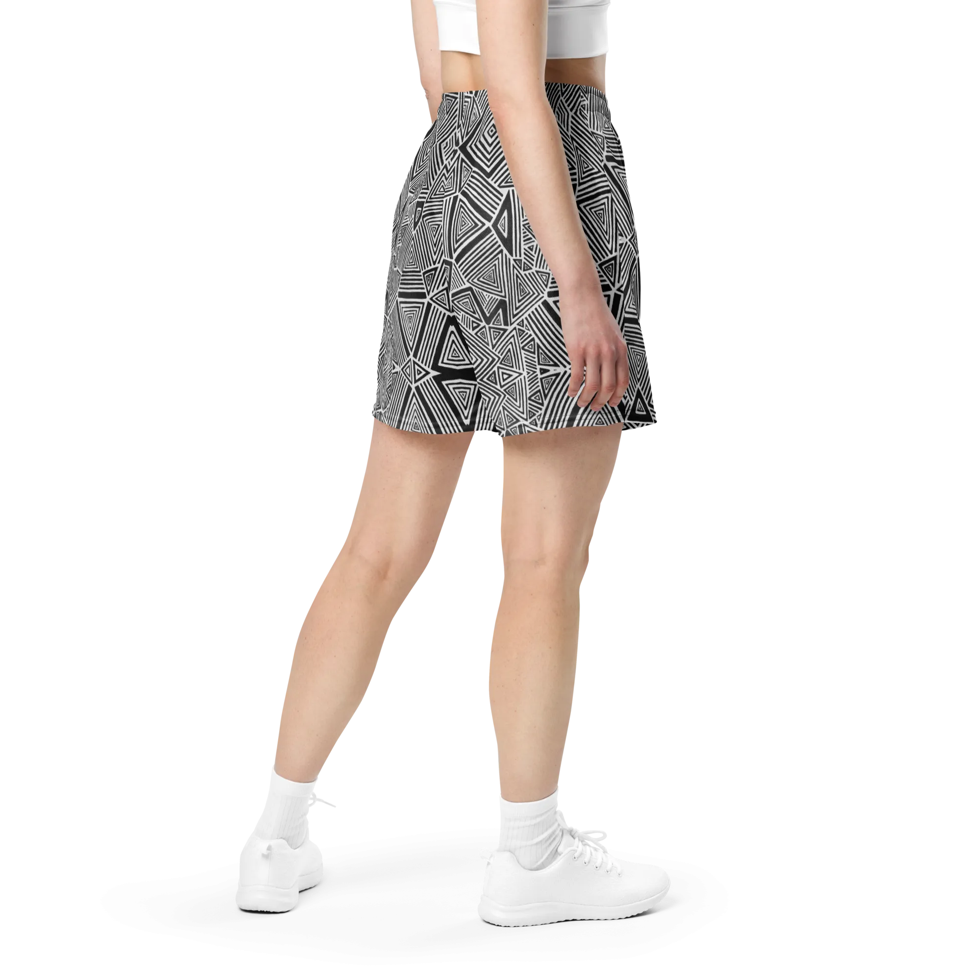 Soft Athletic Shorts (100% Recycled Material)- "Helix" Design