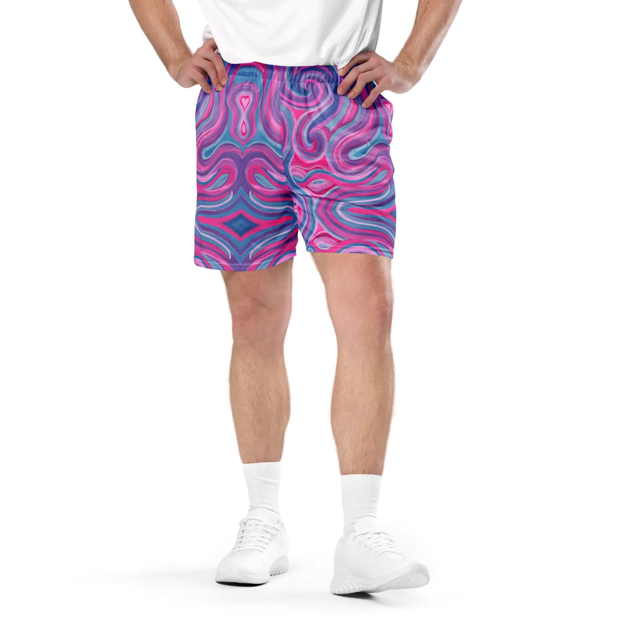 Soft Athletic Shorts (100% Recycled Material)- "Mystical" Design
