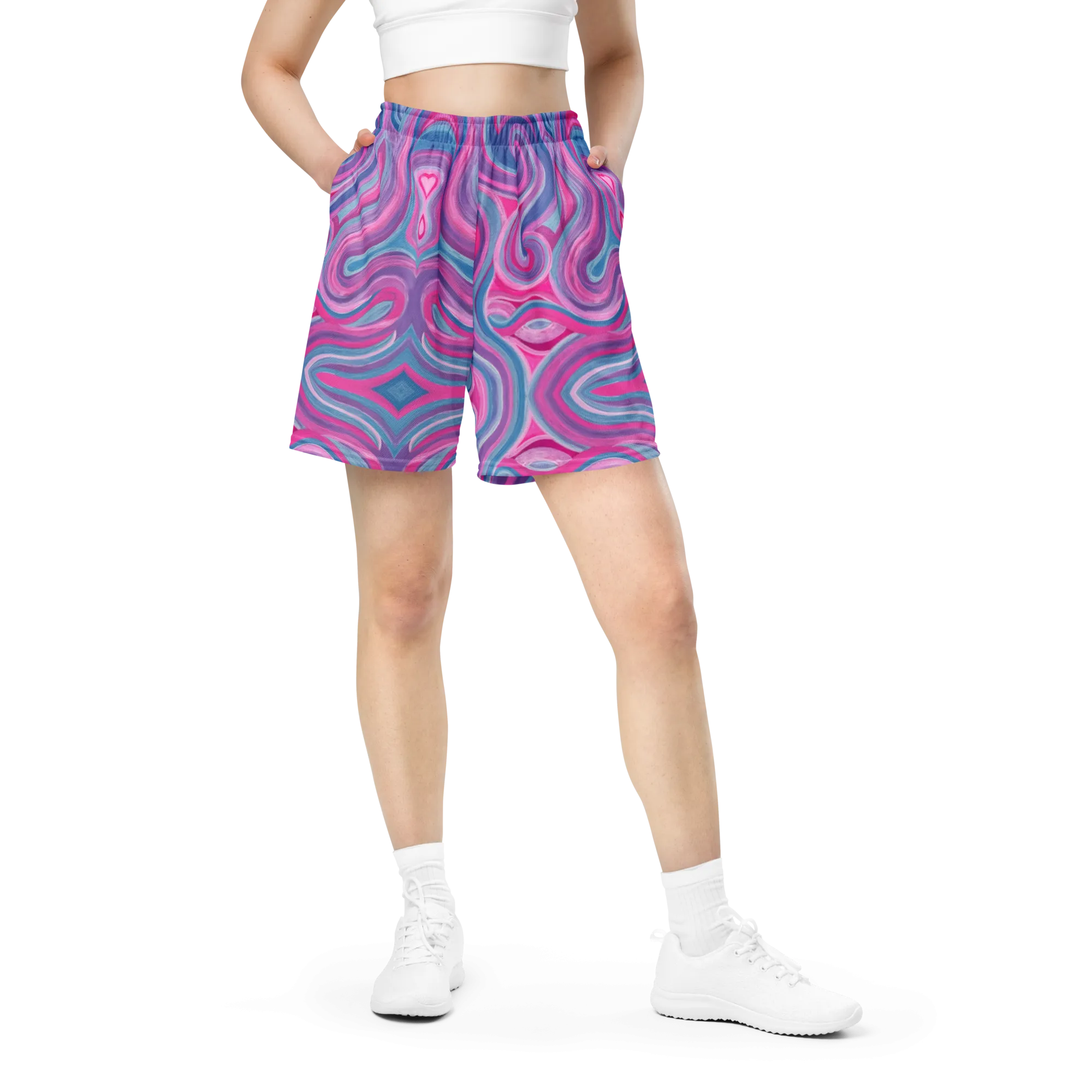 Soft Athletic Shorts (100% Recycled Material)- "Mystical" Design