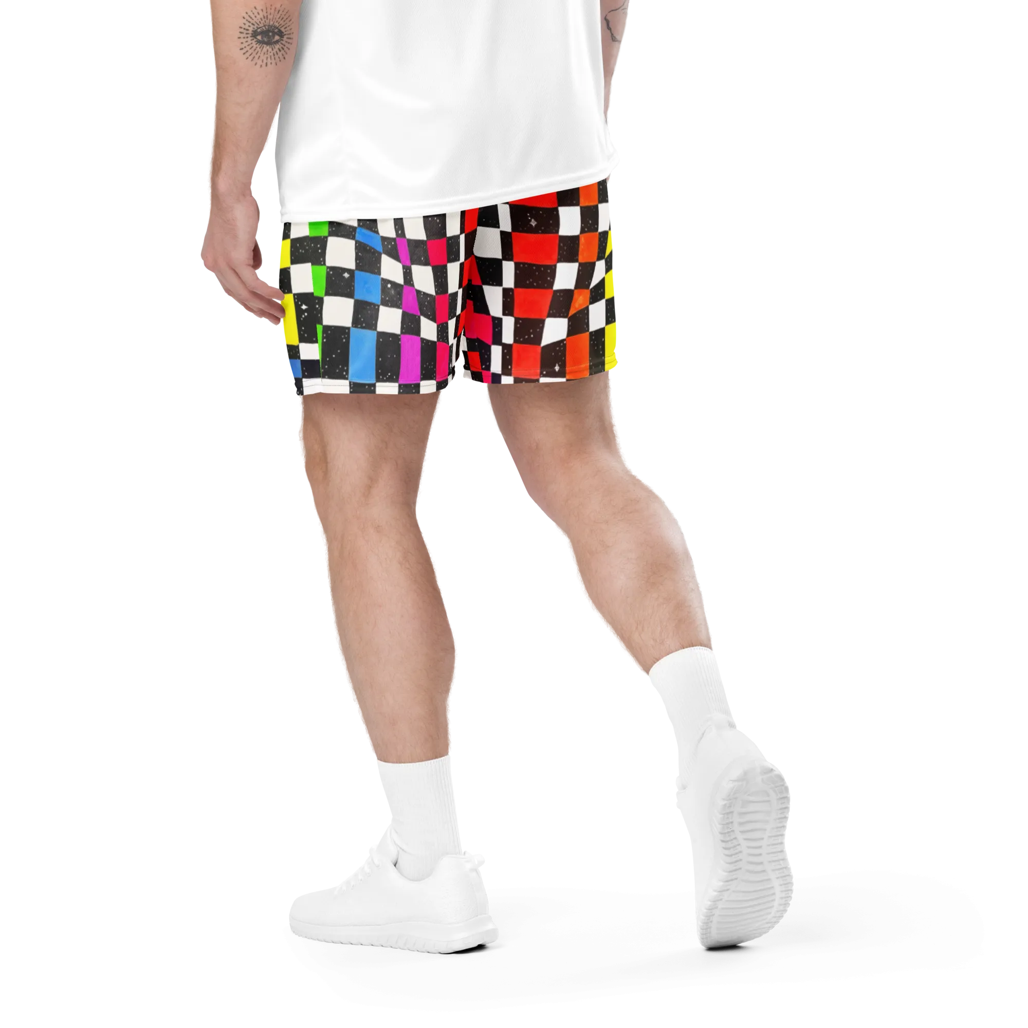 Soft Athletic Shorts (100% Recycled Material)- "Space Track" Design