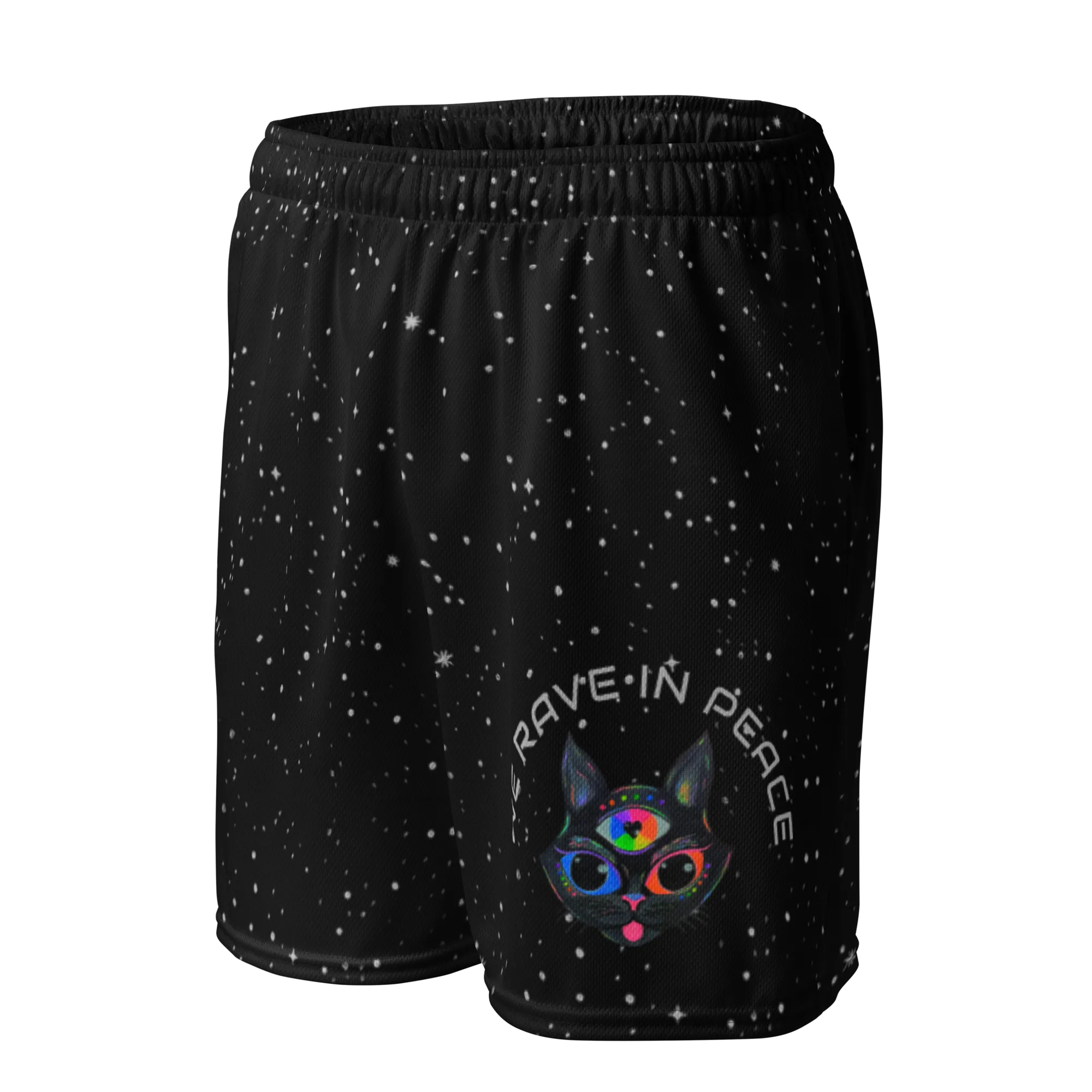 Soft Athletic Shorts (100% Recycled Material)- "Stella" x "We Rave In Peace" Logo Design