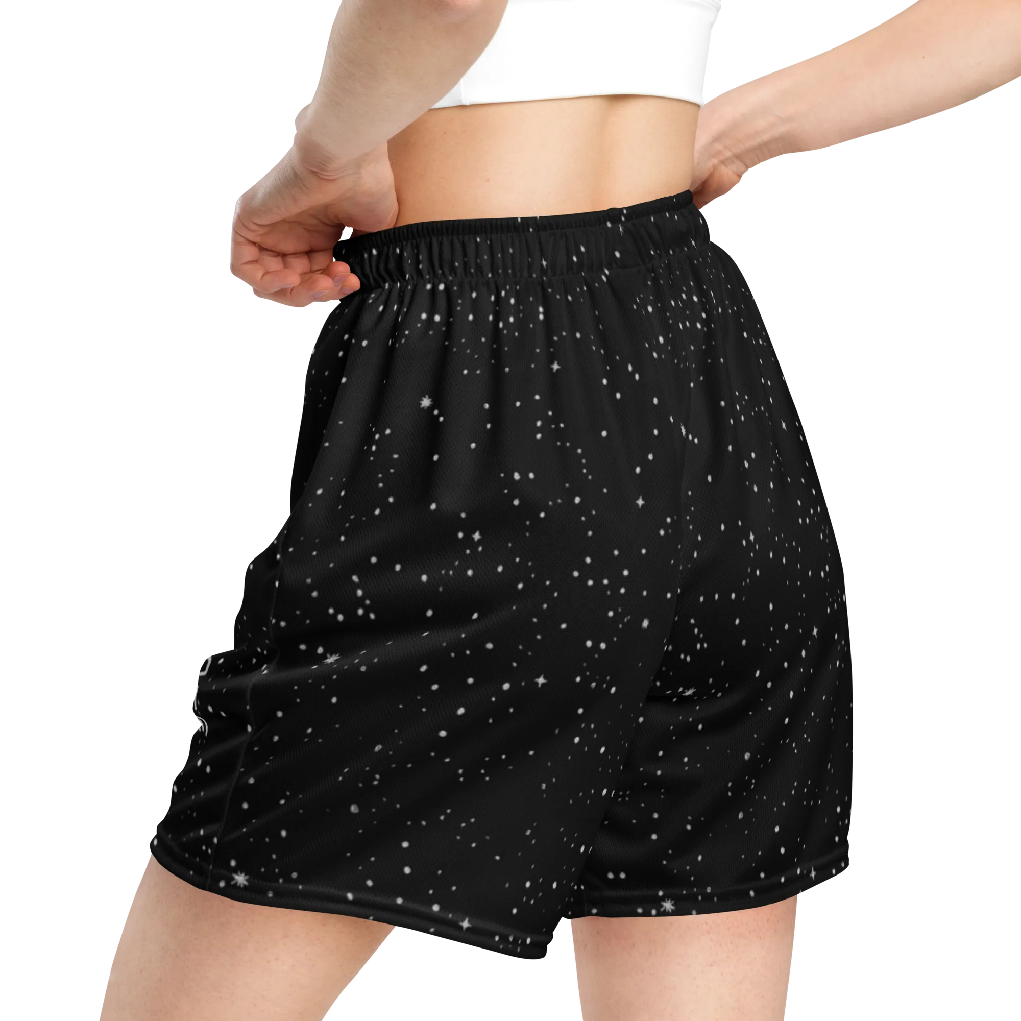 Soft Athletic Shorts (100% Recycled Material)- "Stella" x "We Rave In Peace" Logo Design