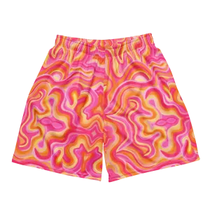 Soft Athletic Shorts (100% Recycled Material)- "Sunset" Design
