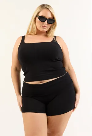Soft Girl Singlet - Black