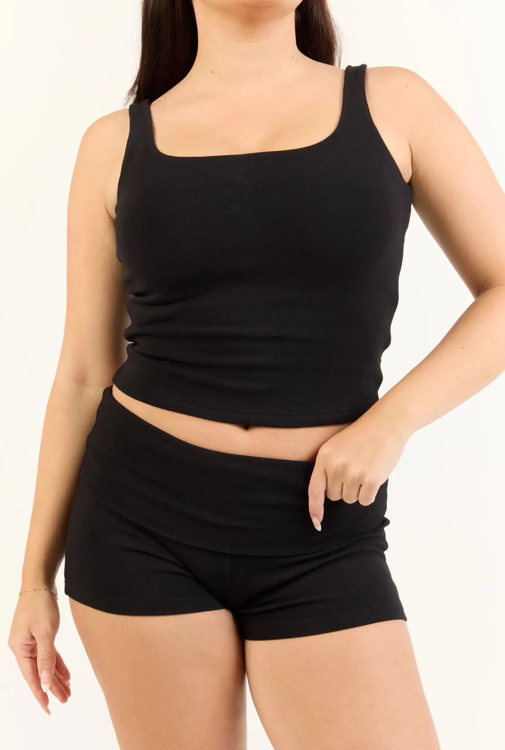 Soft Girl Singlet - Black