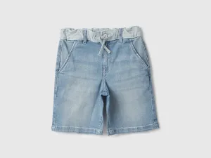 Solid Regular Fit Denim Shorts