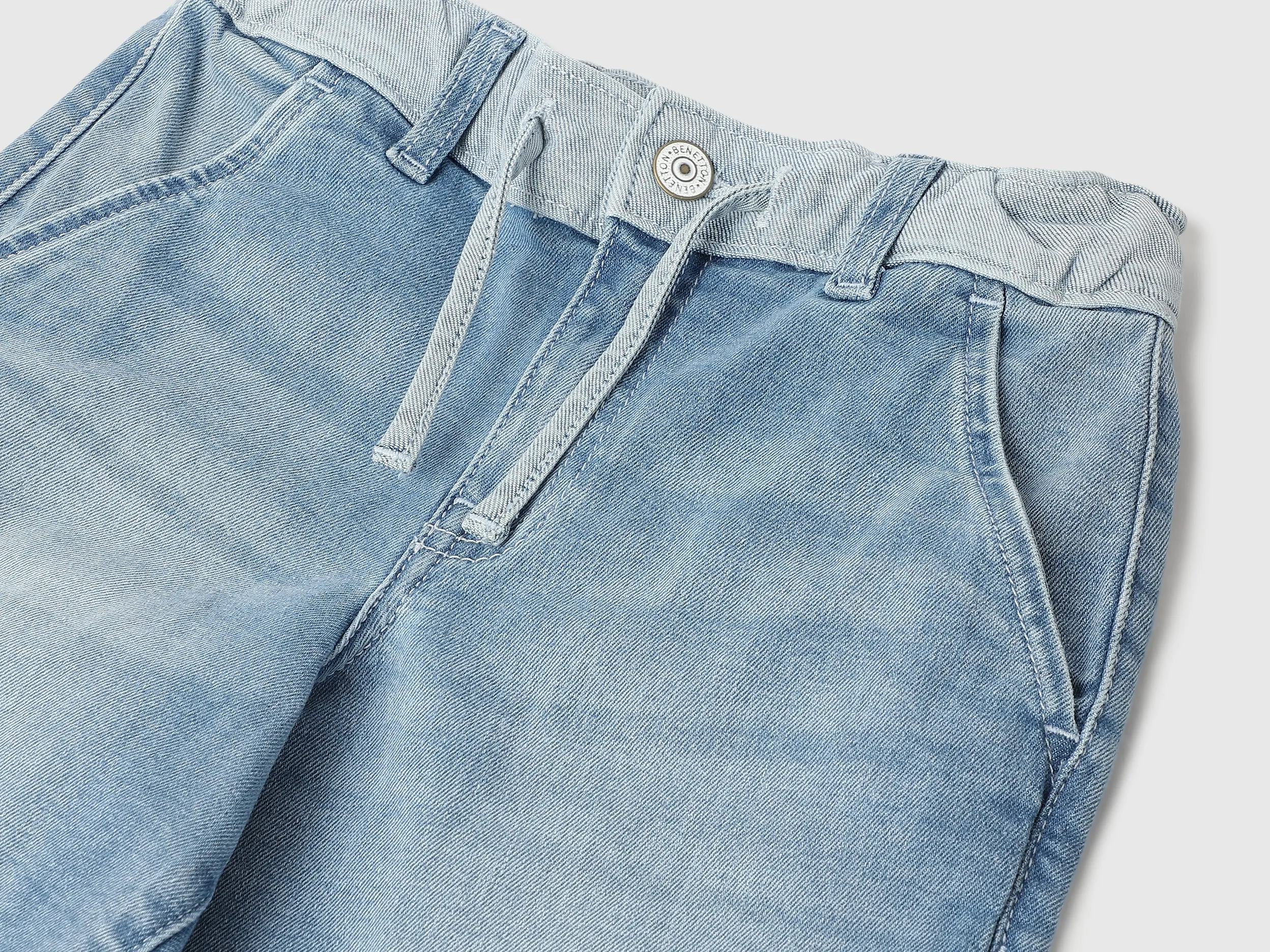 Solid Regular Fit Denim Shorts