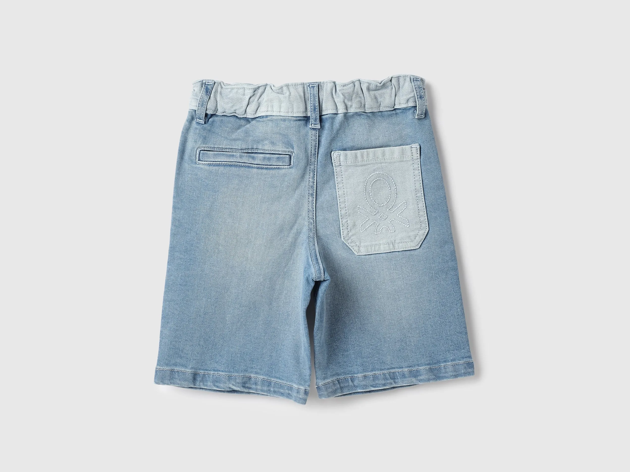 Solid Regular Fit Denim Shorts