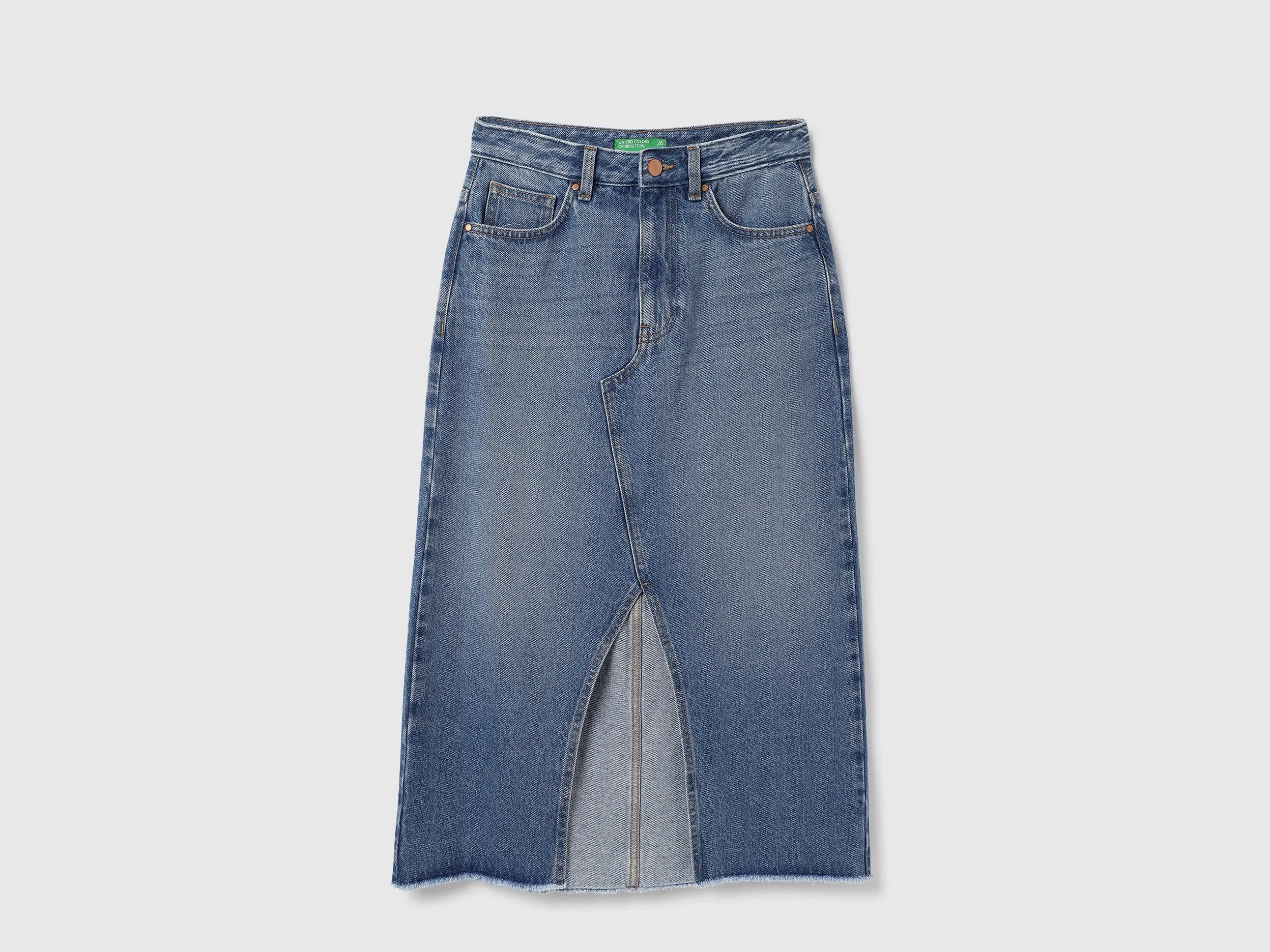 Solid Straight Fit Skirts