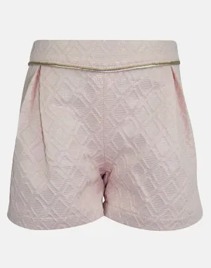 Sophie: Blush brocade shorts
