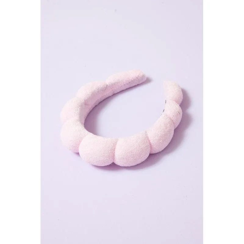 Spa Sponge Terry Towel Scalloped Headband