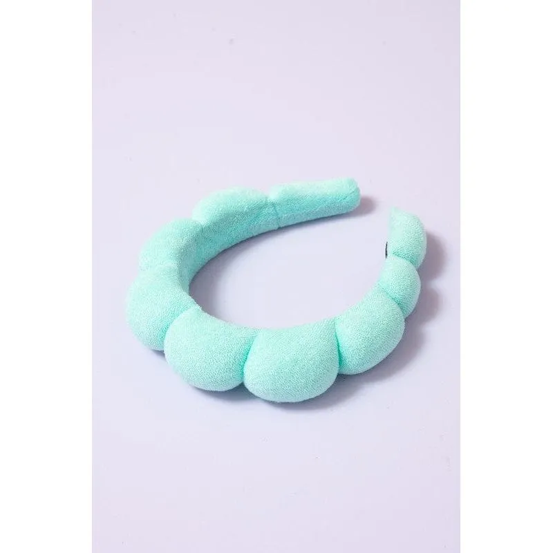 Spa Sponge Terry Towel Scalloped Headband