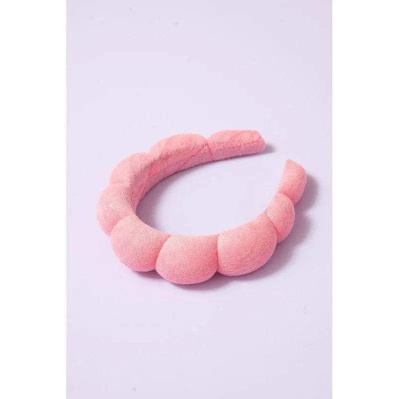 Spa Sponge Terry Towel Scalloped Headband