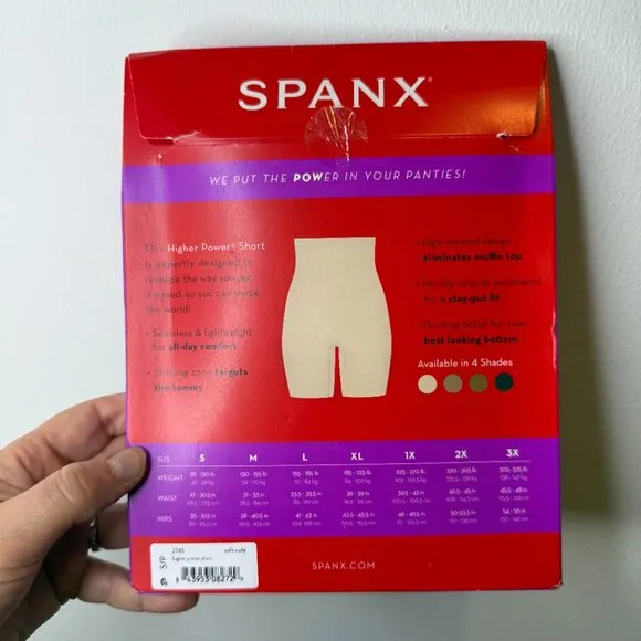 Spanx Higher Power Short in Soft Nude Size Small NWT