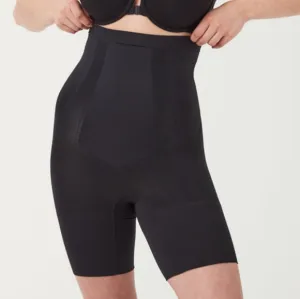 Spanx Shapeware Shorts Spanx Sculp OnCore High-Waisted Mid-Thigh Black sz XL