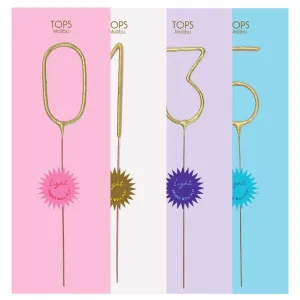 Sparkler Number Candle