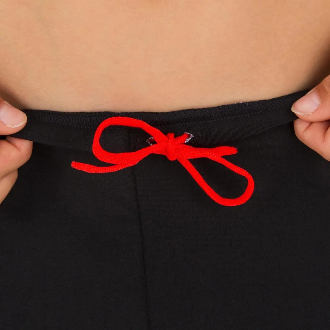 SPEEDO JR BOXER SHORTS - BLACK RED