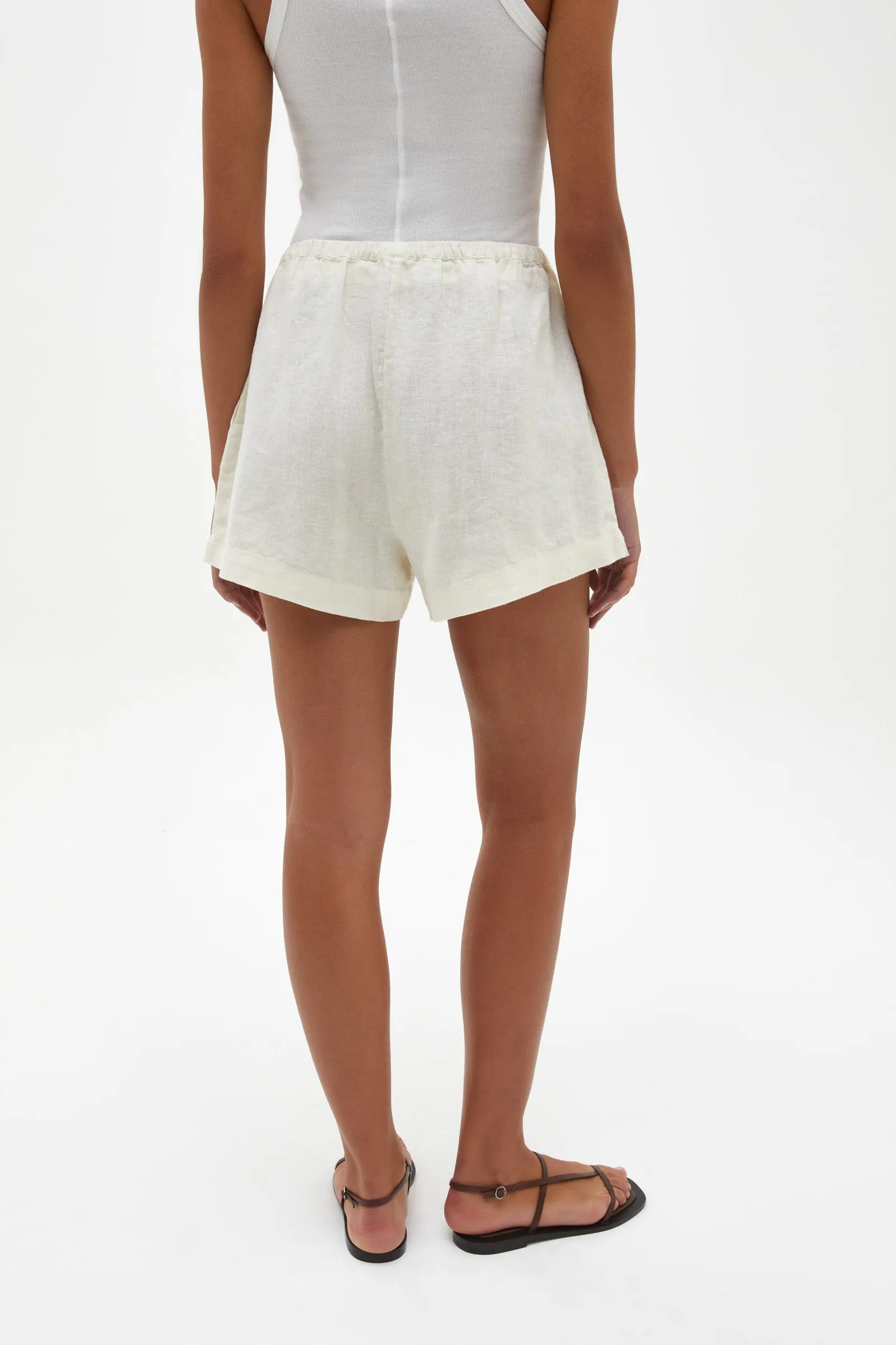 Stella Linen Short Cream