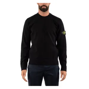 Stone Island Black Wool Sweater