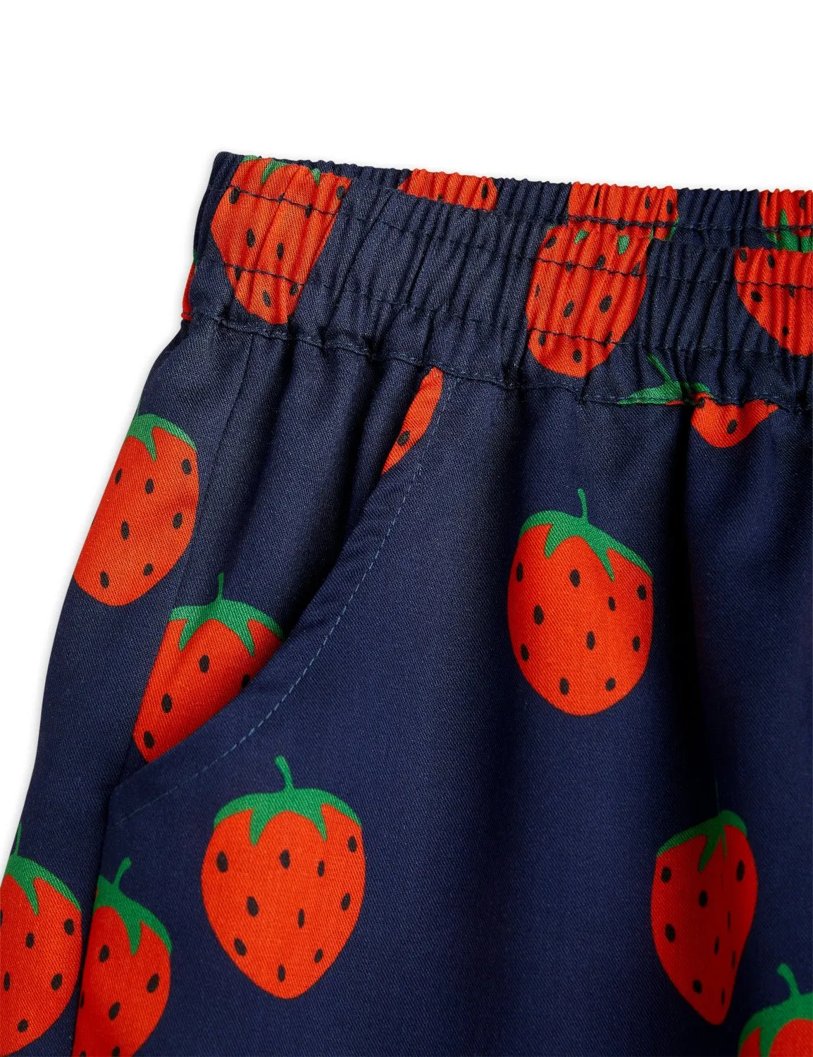 Strawberries Woven Shorts by Mini Rodini