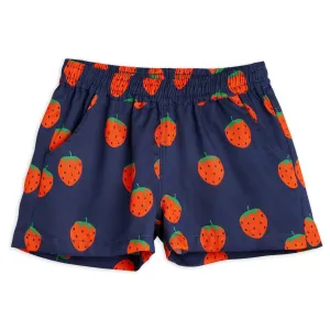 Strawberries Woven Shorts by Mini Rodini