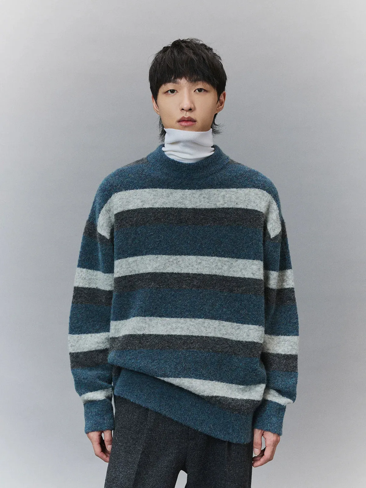 Striped Crew Neck Sweater