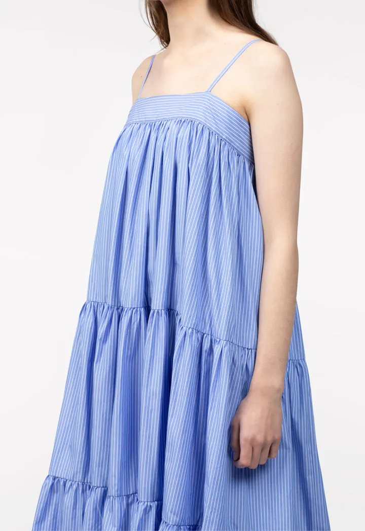 Striped Wide A-Shape Dress