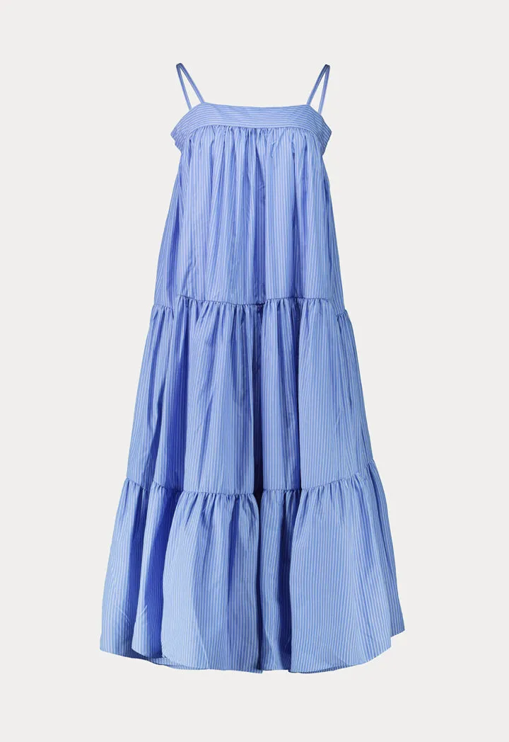 Striped Wide A-Shape Dress