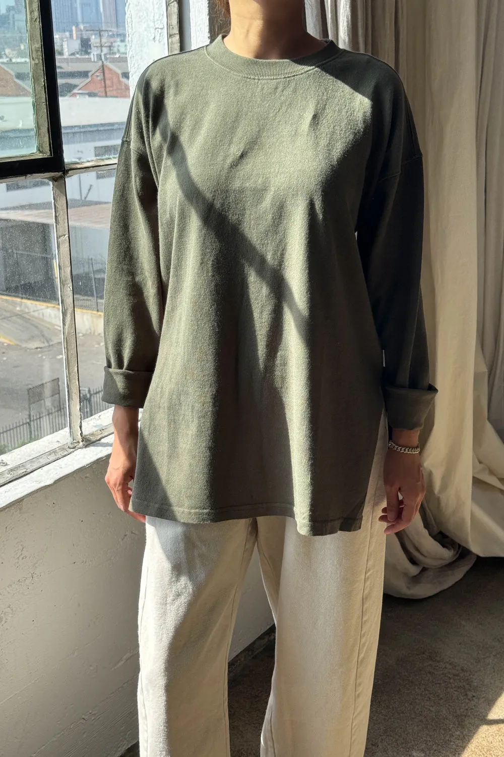 Sunday Tee - Olive Green