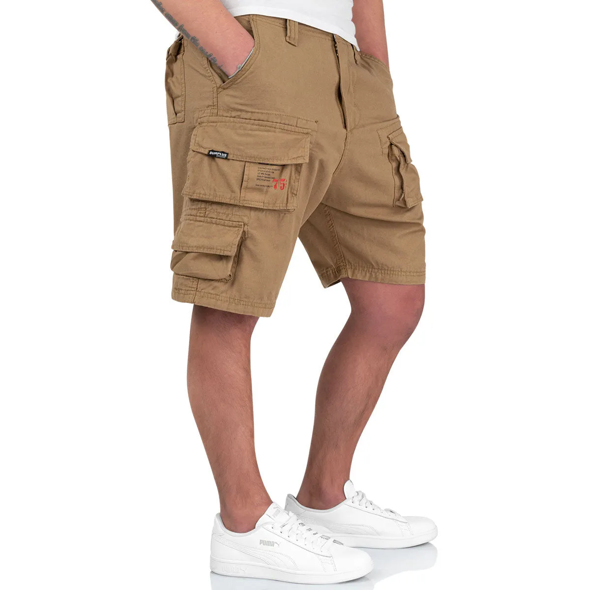 Surplus Mens Trooper Shorts Beige
