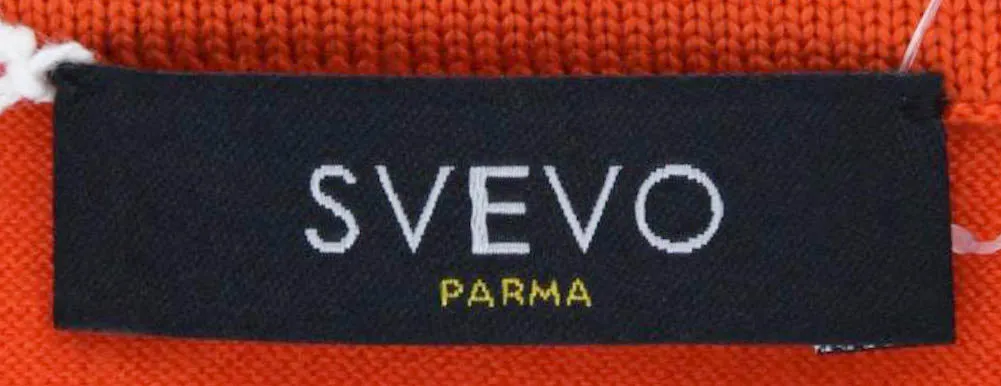 Svevo Parma Orange Wool Sweater - Size: Medium US / 50 EU