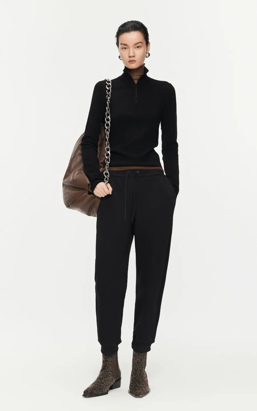 Sweater / JNBY Slim Fit Wool Knitted Sweater
