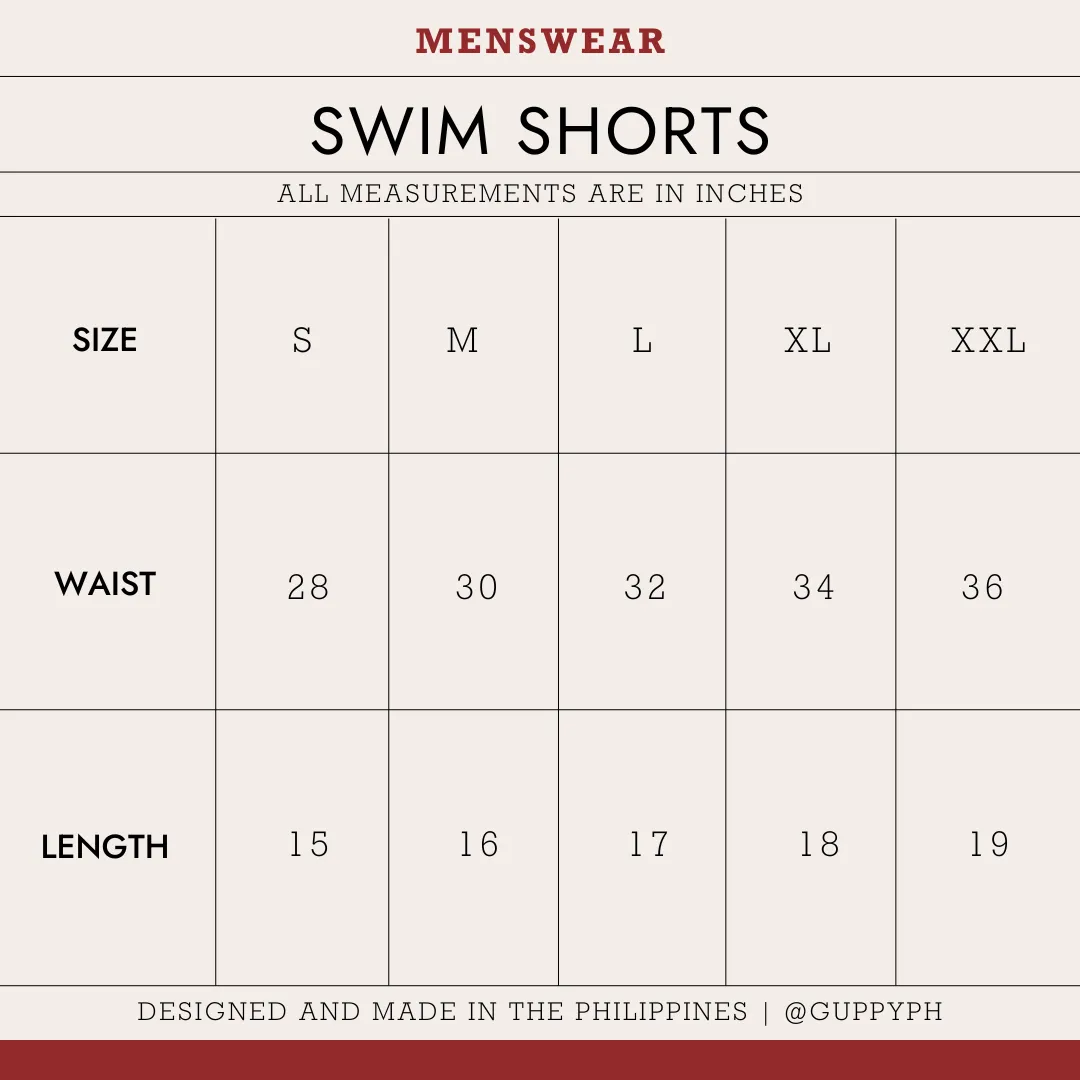Take It Easy Icon Swim Shorts - Red