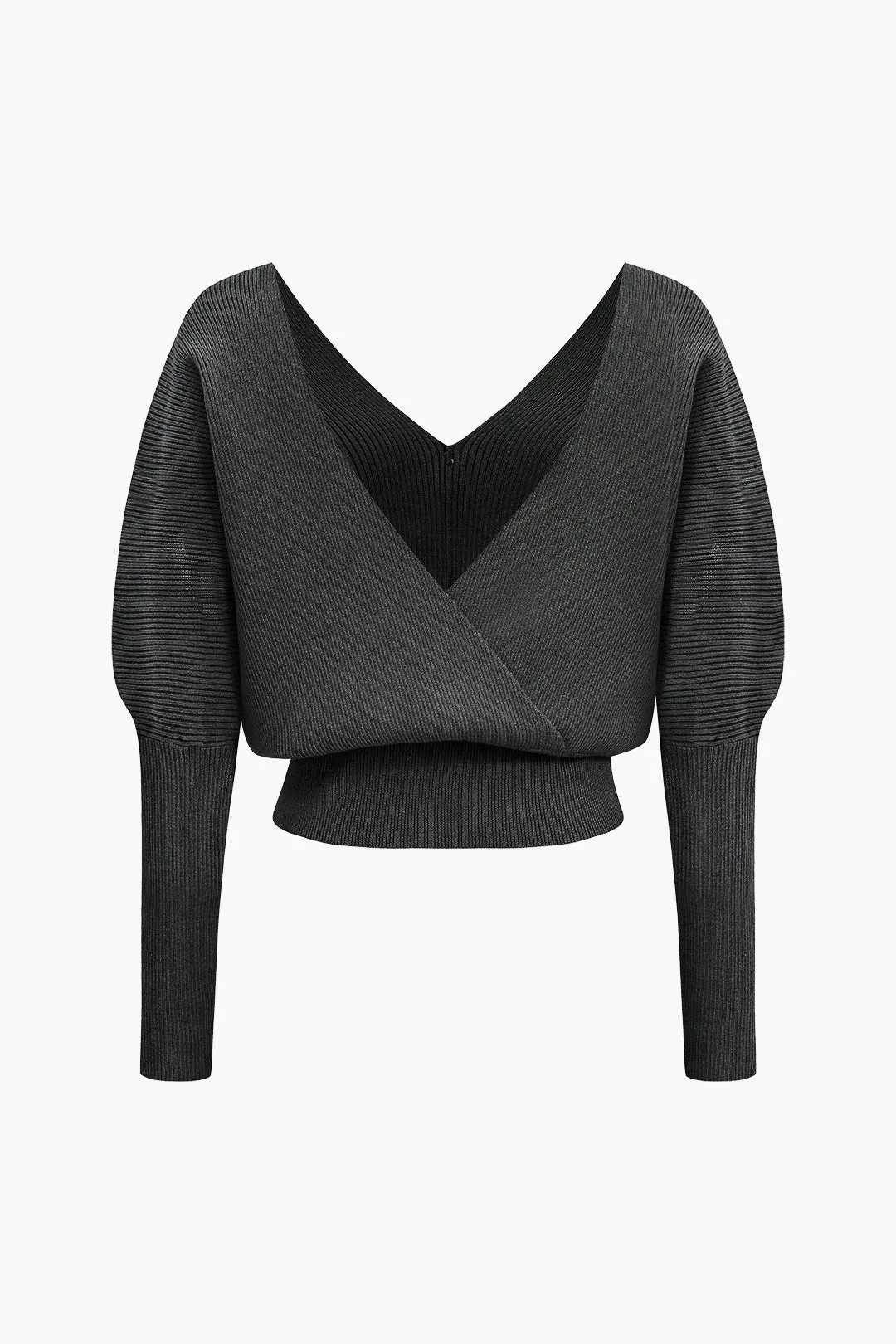 Tammy - Solid Button V Neck Woman's Sweater