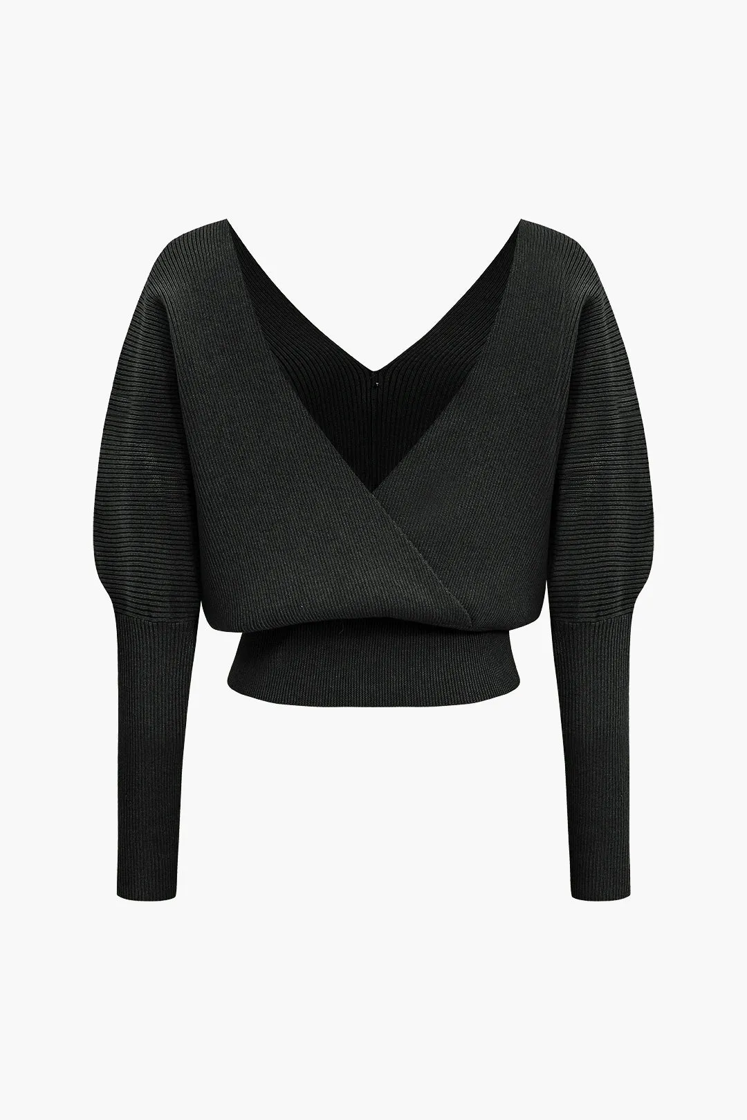 Tammy - Solid Button V Neck Woman's Sweater