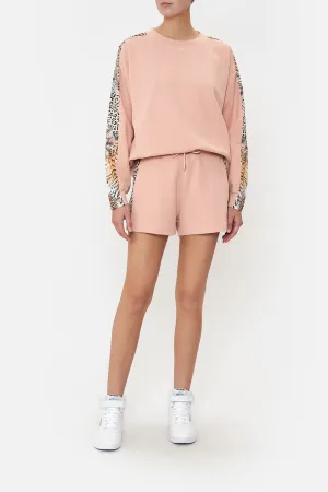 Terry Short with Contrast Stripe - Moto Maiko