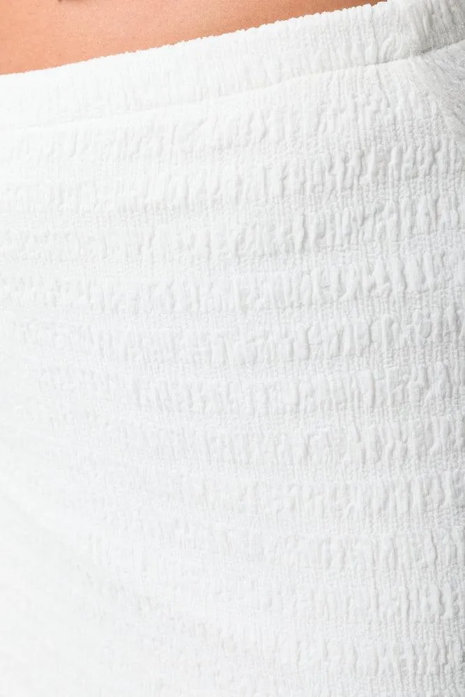 Textured Skirt White