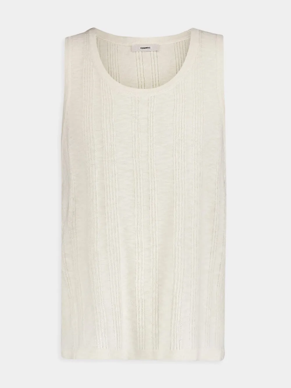 Textured Sleeveless Knit Top