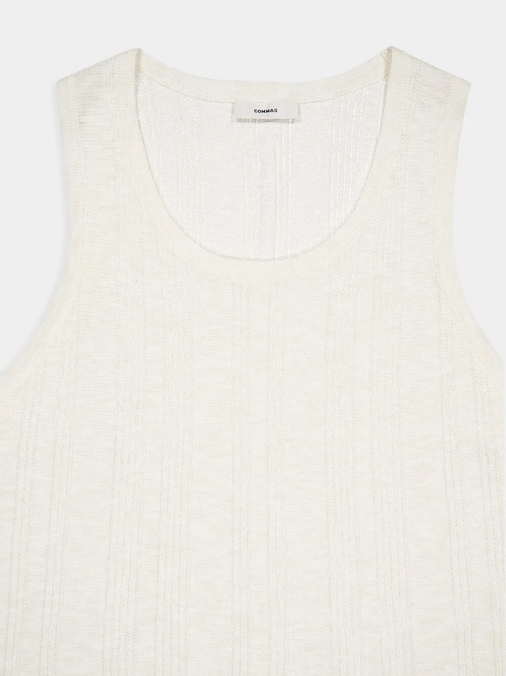 Textured Sleeveless Knit Top