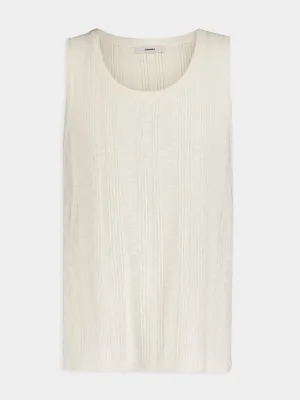 Textured Sleeveless Knit Top