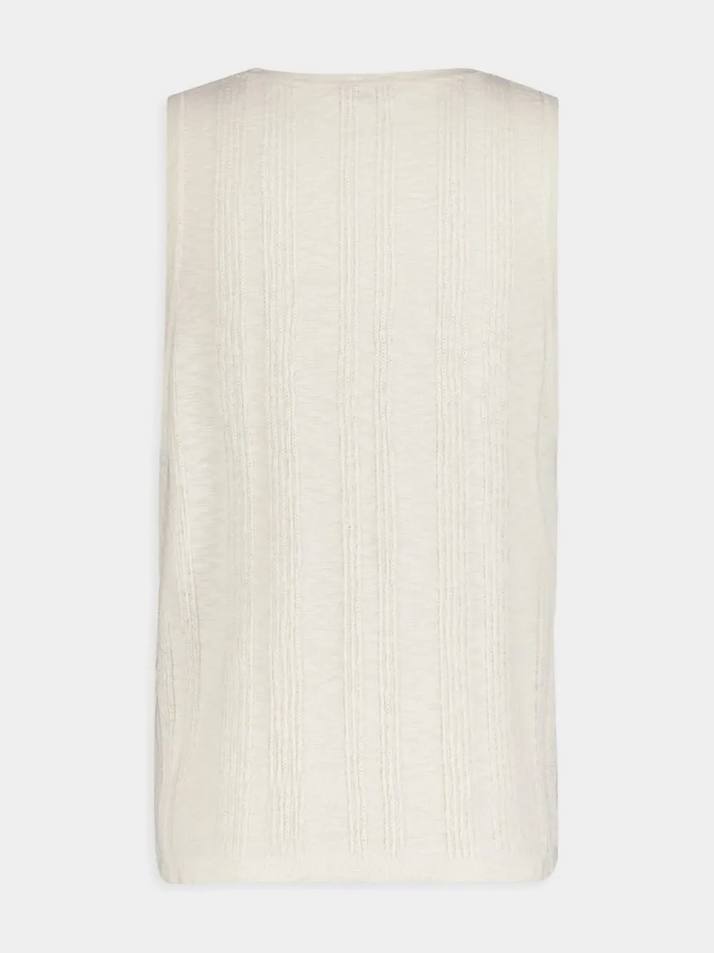 Textured Sleeveless Knit Top