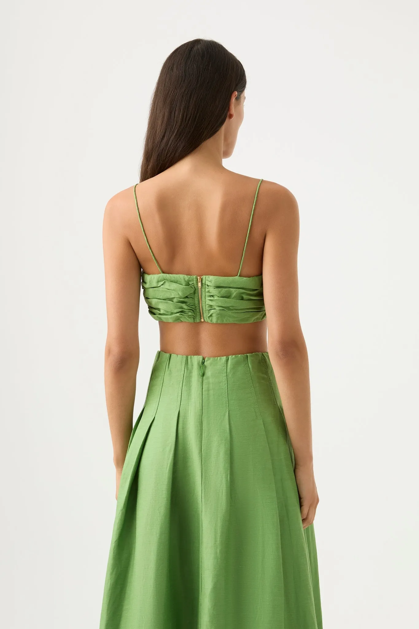 Thea Draped Twist Crop Top