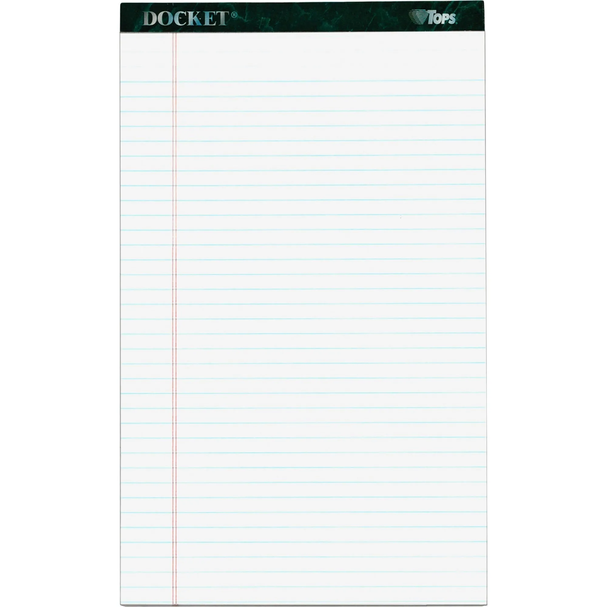 TOPS Docket Letr - Trim Legal Ruled White Legal Pads - Legal