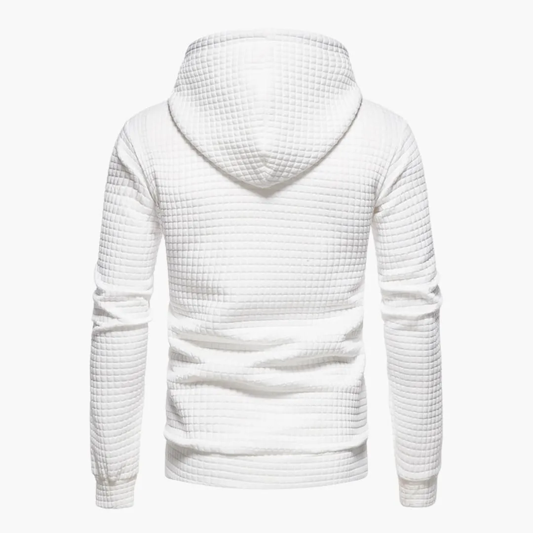 Trevor | Fitted Casual Hoodie in Honeycomb Fabric
