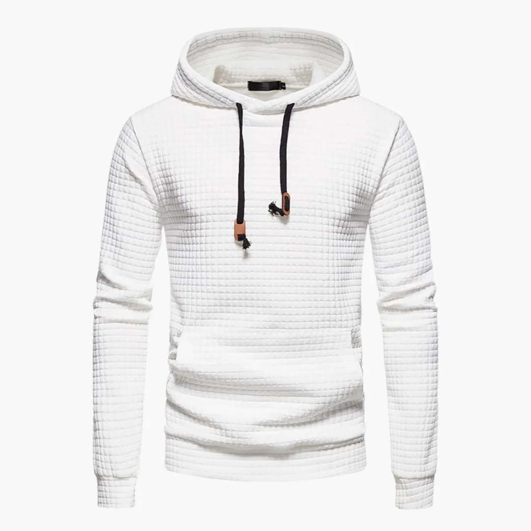 Trevor | Fitted Casual Hoodie in Honeycomb Fabric