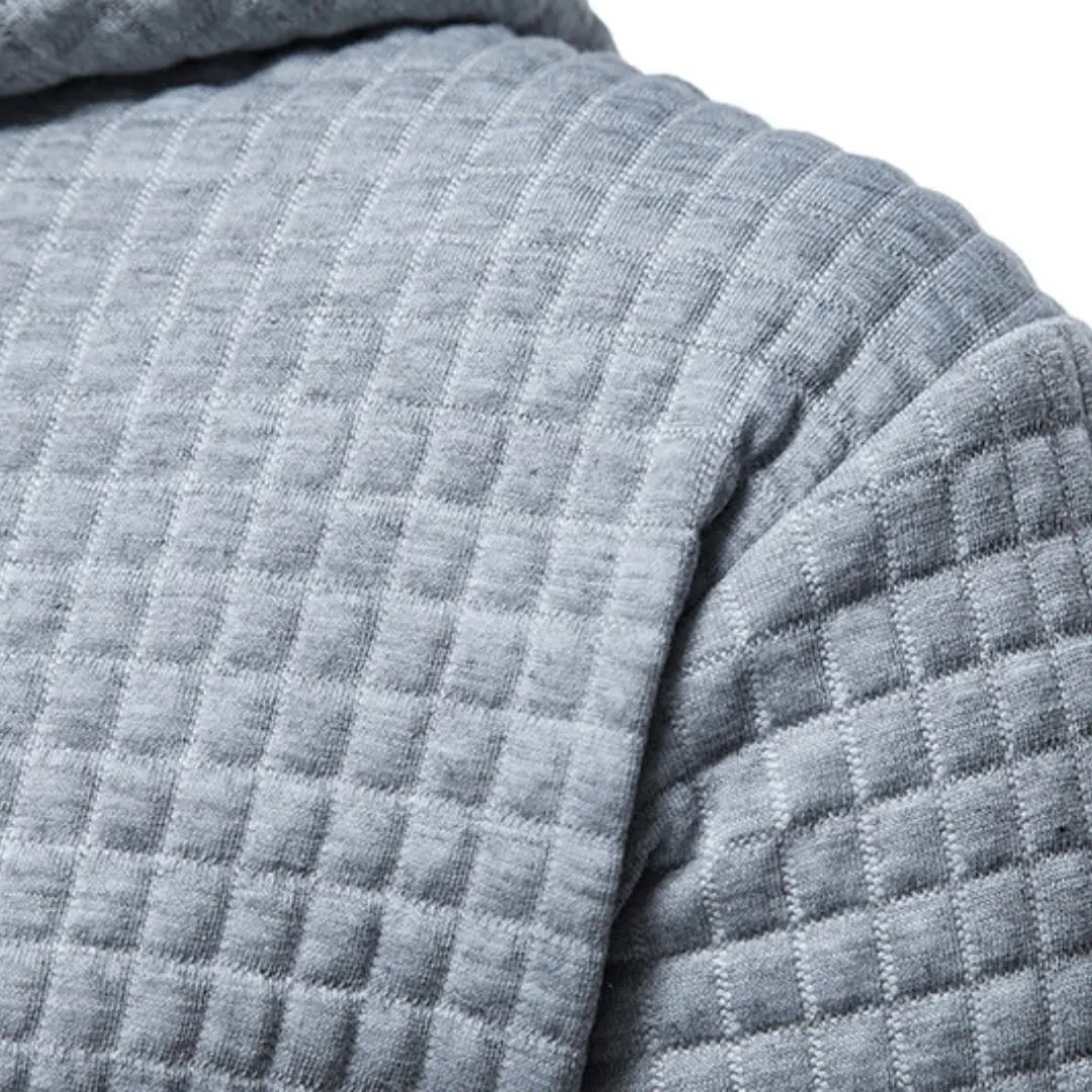 Trevor | Fitted Casual Hoodie in Honeycomb Fabric
