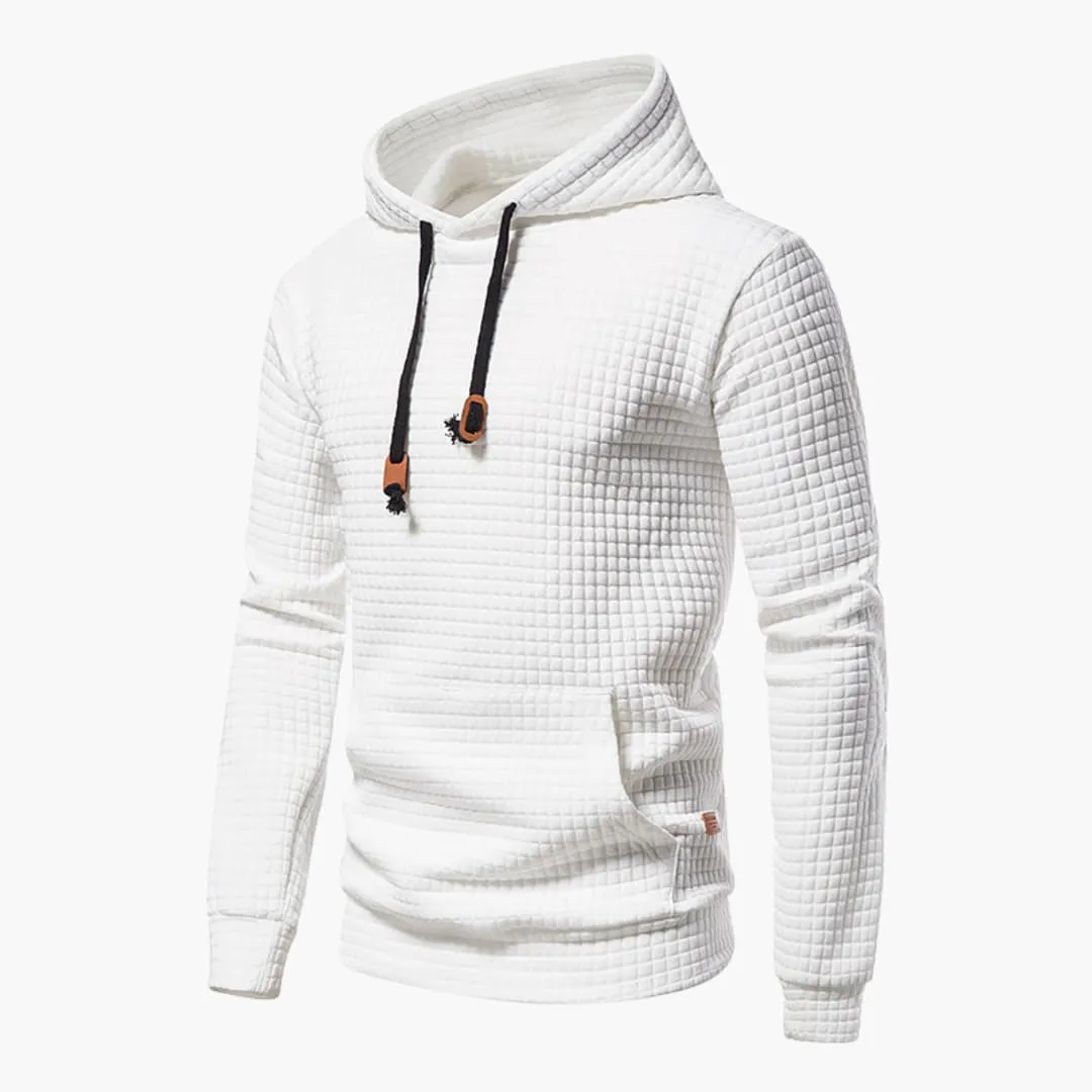 Trevor | Fitted Casual Hoodie in Honeycomb Fabric