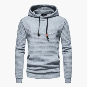 Trevor | Fitted Casual Hoodie in Honeycomb Fabric