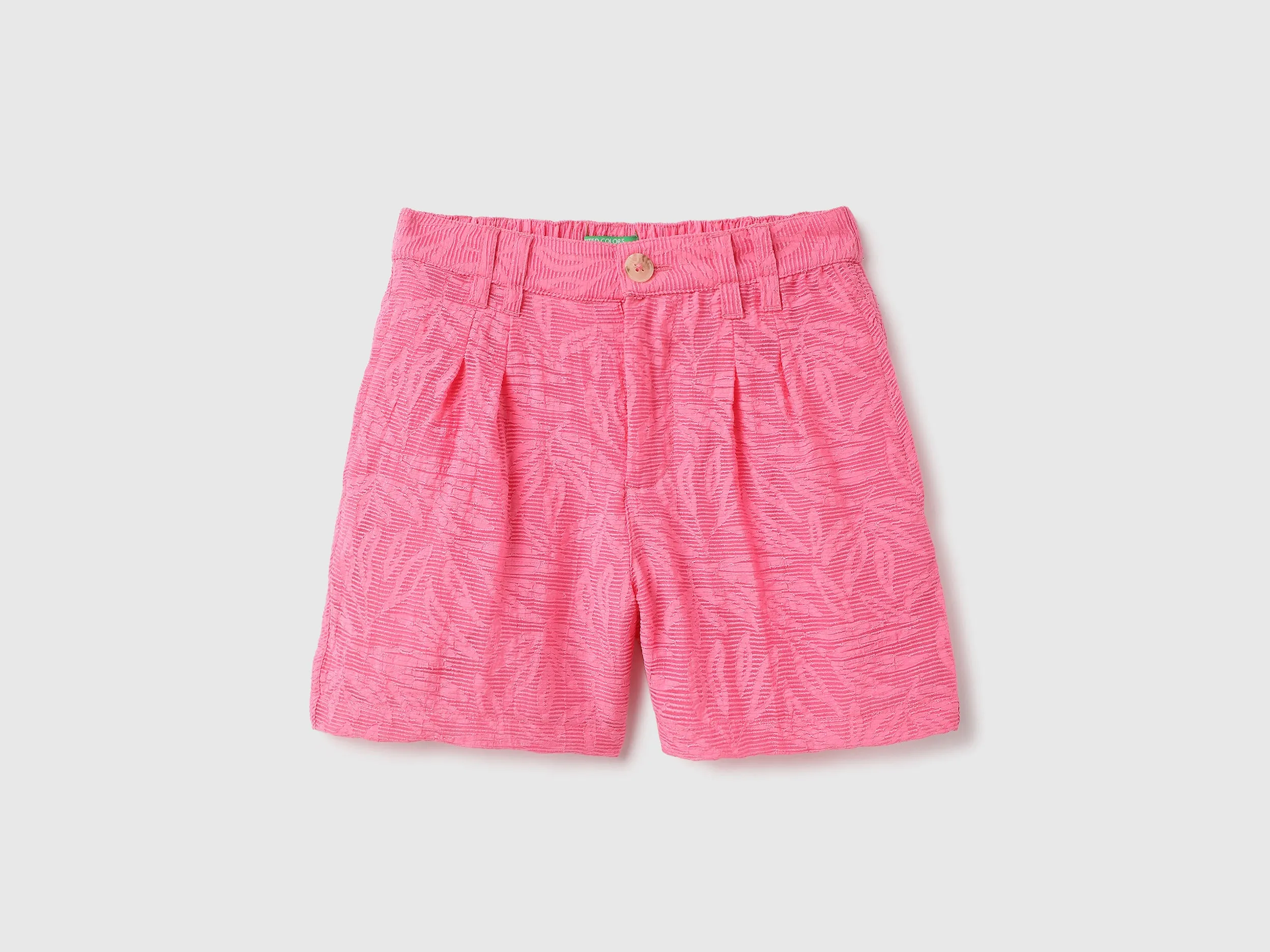 Tropical Burnt Out Regular Fit Casual Shorts